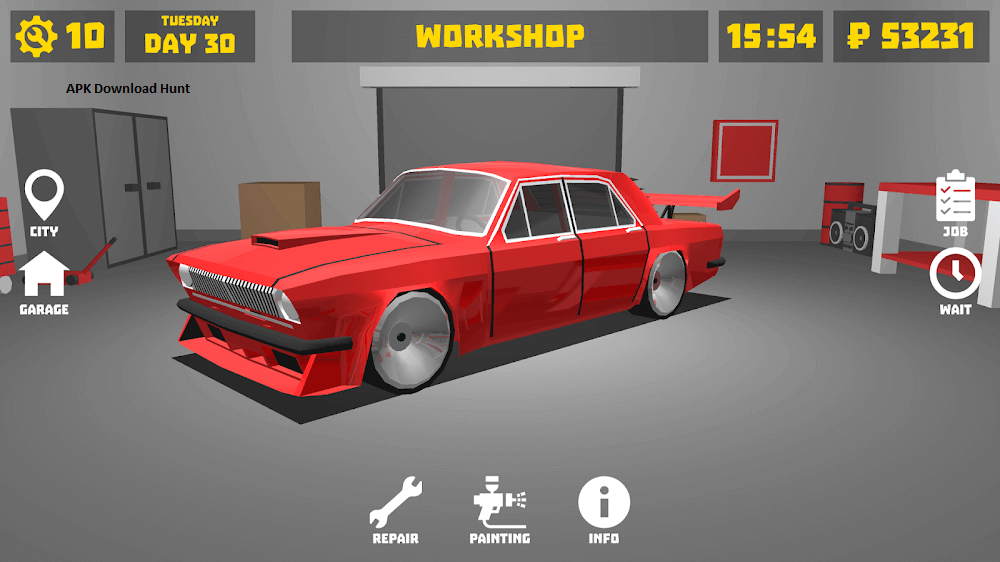 Download Retro Garage - Car Manic Simulatoechr MOD APK